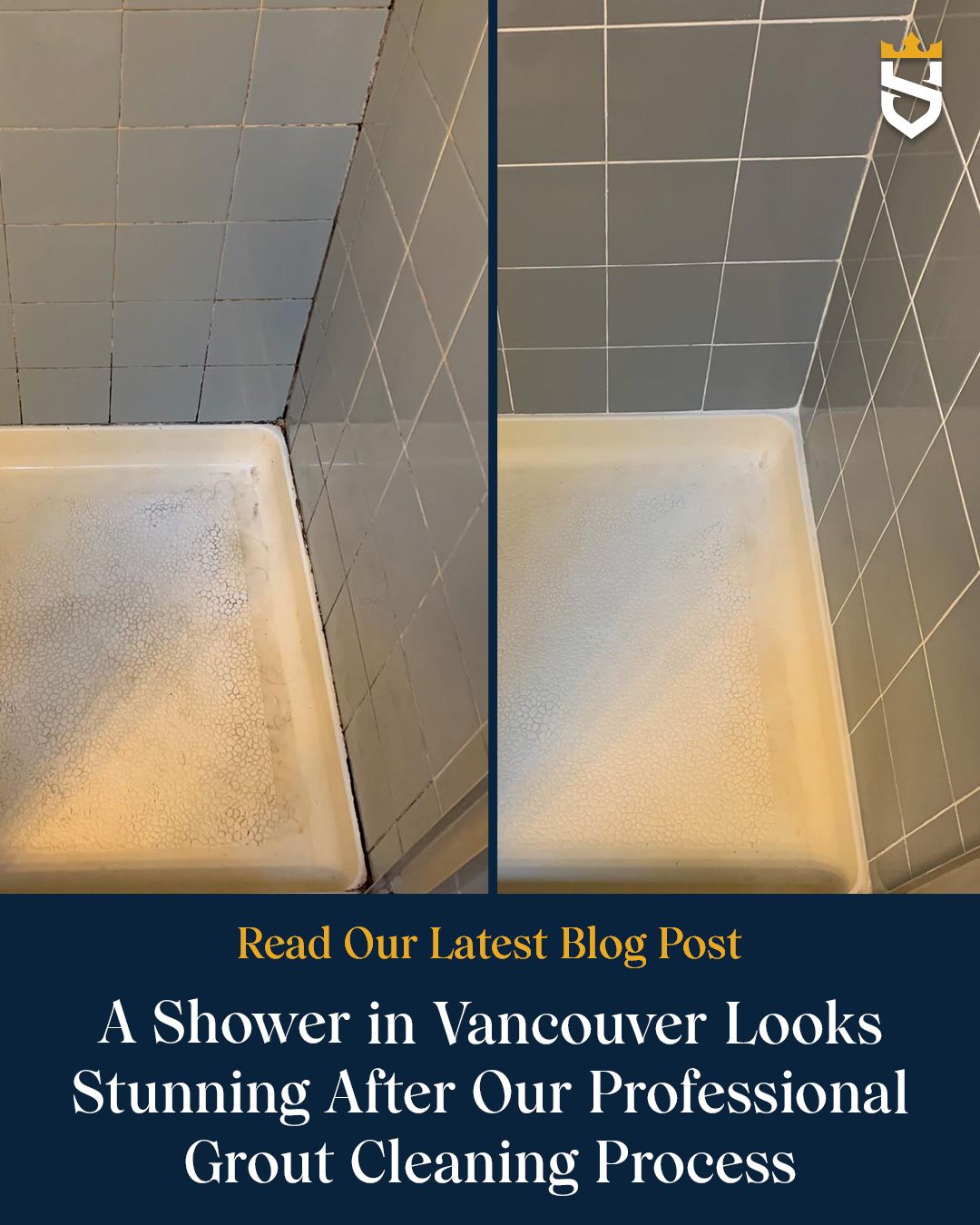 A Shower in Vancouver Looks Stunning After Our Professional Grout Cleaning Process