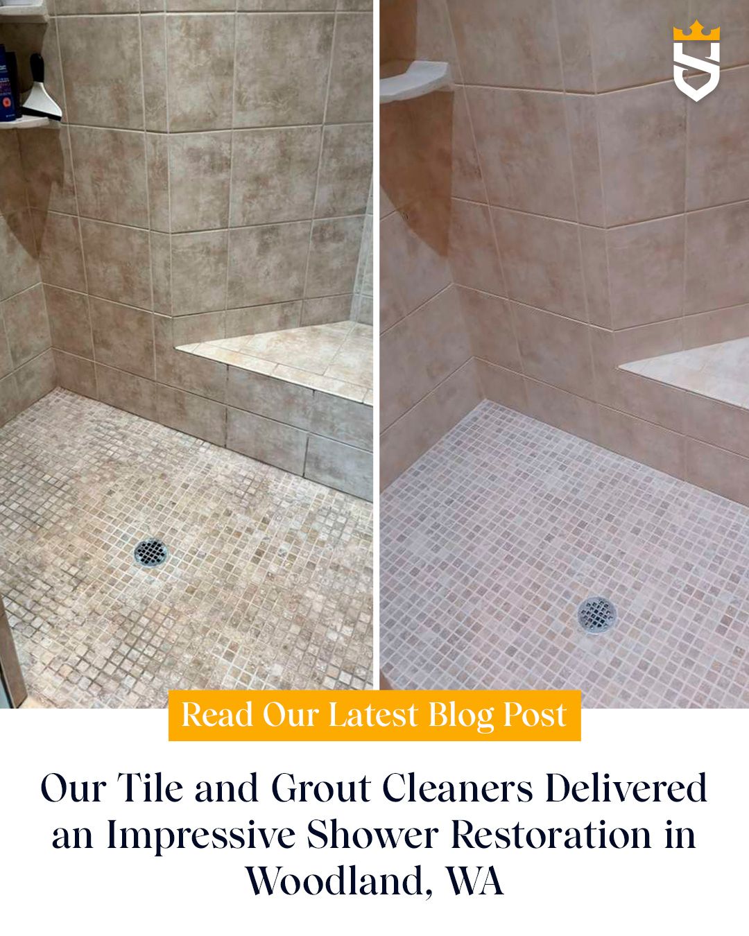 Our Tile and Grout Cleaners Delivered an Impressive Shower Restoration in Woodland, WA