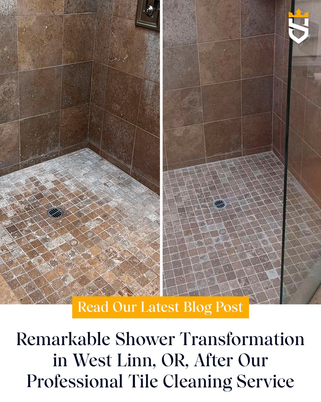 Remarkable Shower Transformation in West Linn, OR, After Our Professional Tile Cleaning Service