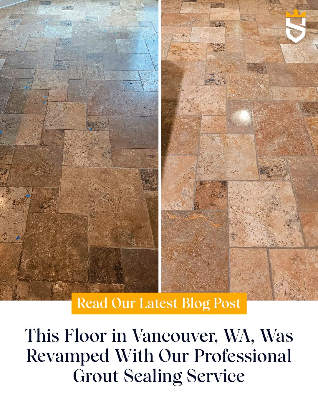 This Floor in Vancouver, WA, Was Revamped With Our Professional Grout Sealing Service